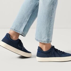 Rothy’s RS02 Blue Lace Up Knit Sneakers women’s 8.5 men’s size 7 unisex
